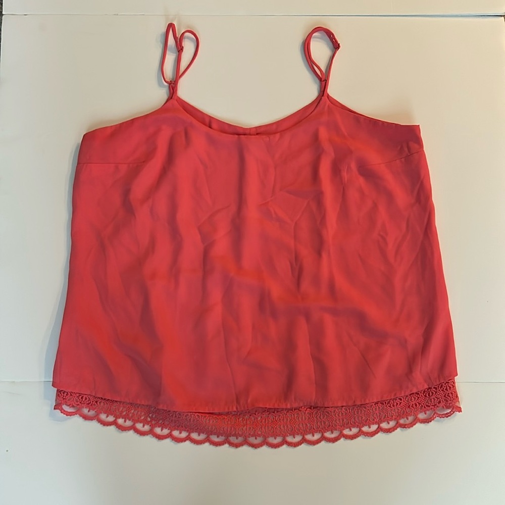 Candie’s Coral spaghetti strap top